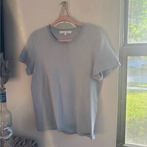SLVRLAKE DENIM simple tee baby blue size large t-shirt